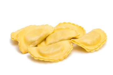 italian Ravioli pasta isolated