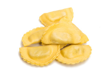 italian Ravioli pasta isolated