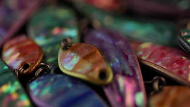 Premium pearl coated fishing spoons