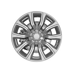 Obraz premium Car wheel isolated on white background.