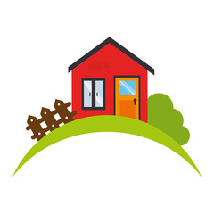 house real estate emblem vector illustration design