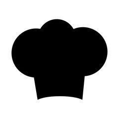 chef hat silhouette icon vector illustration design