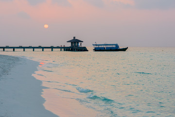 Sunset at Hanimaadhoo island, Maldives