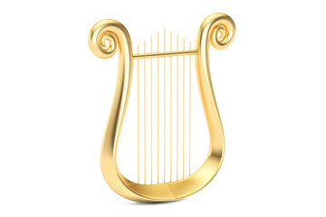 Lyre, 3D rendering