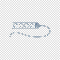power socket outline vector icon