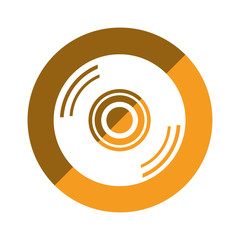 compact disk isolated icon vector illustration design