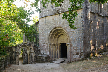 Fototapeta na wymiar Monastery of Santa Cristina de Ribas de Sil. Galicia