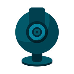 web cam computer rounded icon vector illustration eps 10