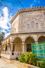Obraz premium Eyup Sultan cemetery in Istanbul, Turkey