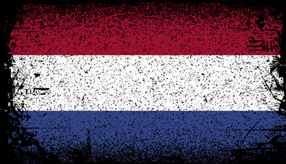 netherland Grunge flag