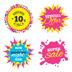 10 percent discount sign icon. Sale symbol.