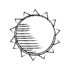 silhouette sketch blurred sun figure vector illustration