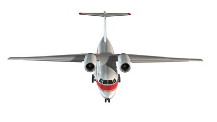 Airplane - private Jet isolated on white 