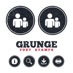 Fototapeta premium Group of people sign icon. Share symbol.
