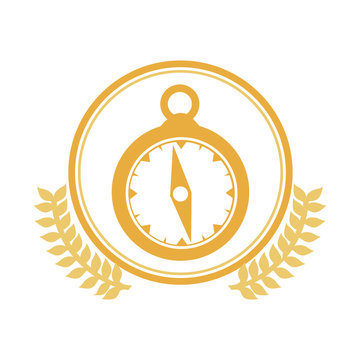 Symbol Pocket Watch Icon, Vector Illustration Image