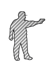 Shooting pistol targets