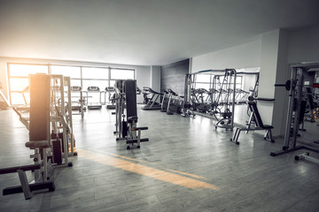 Empty modern gym