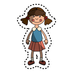 ragdoll kids toy isolated icon vector illustration design
