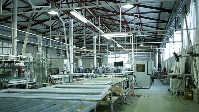 A plant for the production of windows