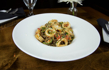 Callamari Pasta Dish