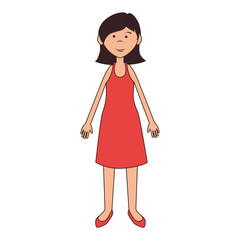 woman avatar character isolated icon vector illustration design