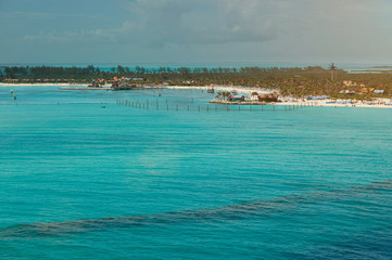People on bahamas beach