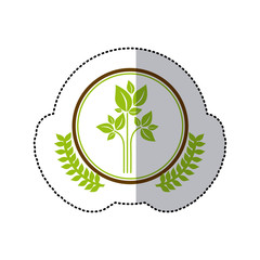 symbol leaves conservancy icon image, vector illustration