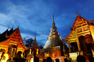 Fototapeta premium Wat Phra Singh temple, Thailand. 