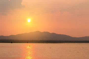 Obraz premium beautiful sunset in the morning