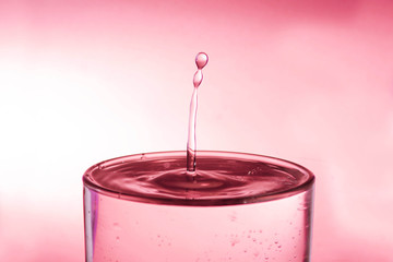 Water drop impact on water surface