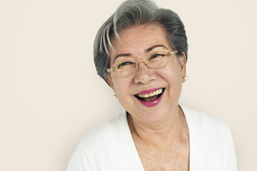 Asian Woman Cheerful Portrait Concept