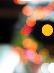 Blurred lights background like Moon surrounded by bokeh