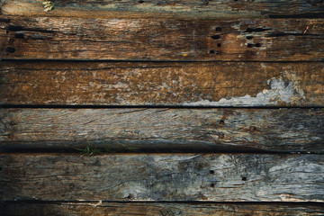 old grunge wood background, aged wooden floor texture.