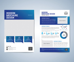 Business brochure, leaflet, flyer,  annual report,  cover design template vector background. layout A4 size. 