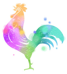 Obraz premium Chinese new year design background for 2017. The year of rooster