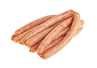 Sausages isolated on a white background