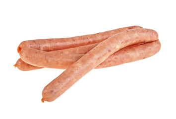 Sausages isolated on a white background