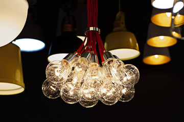 Beautiful modern design of rattan ceiling lamps