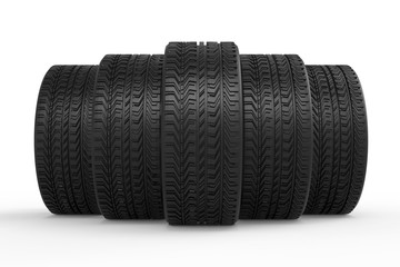 tires with tread pattern