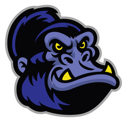 Fototapeta premium gorilla cartoon head