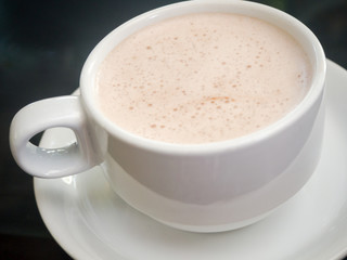 Hot chocolate is a refreshing drink.