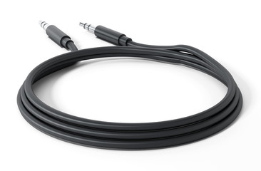 Instrument cable isolated on white background