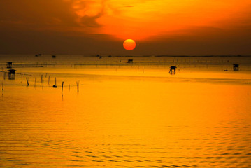 fisherman house in the gulf  