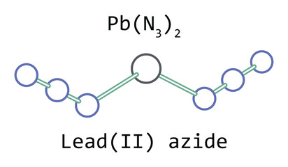 molecule Lead azide PbN6
