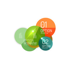 Geometric modern infographic options templates