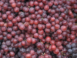 red grapes background