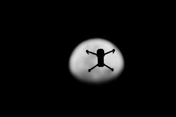 Fototapeta na wymiar Drone on the moon