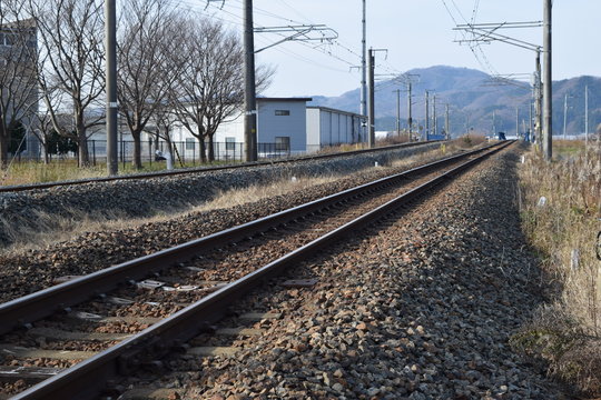 羽越本線の線路