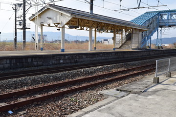 Obraz premium 羽越本線の線路