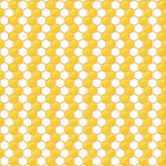 Yellow and White Honeycomb background.